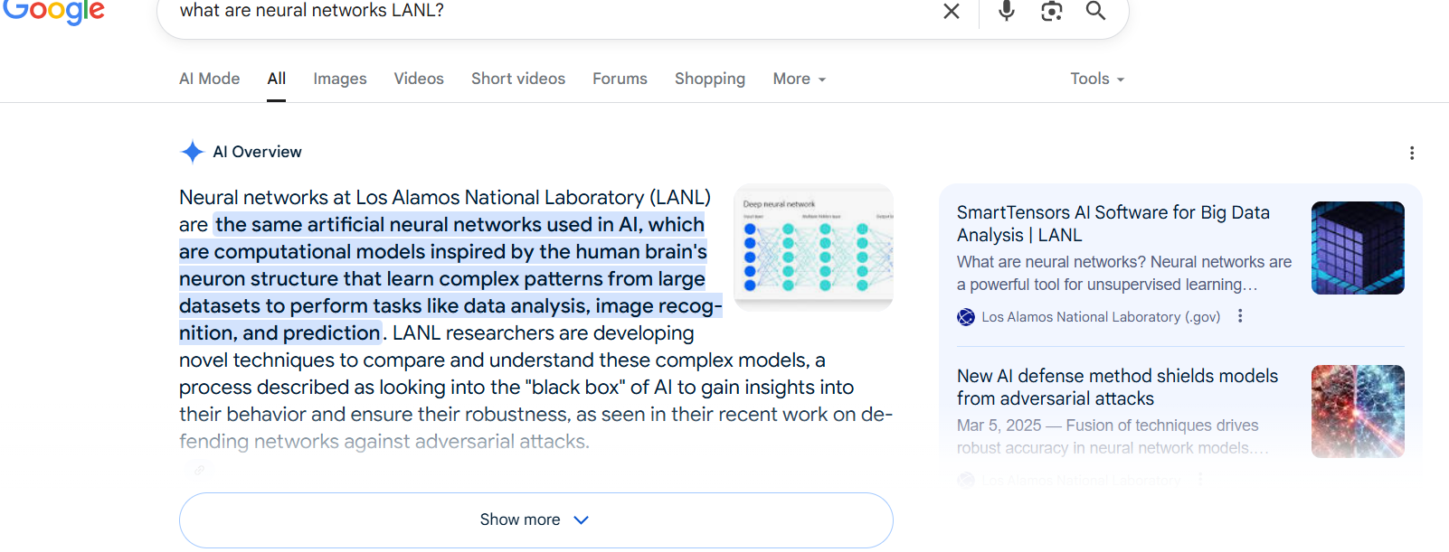 ST. Neural Networks. Google Ai serach